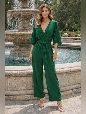 Dress Day Green Jumpsuit NWT
